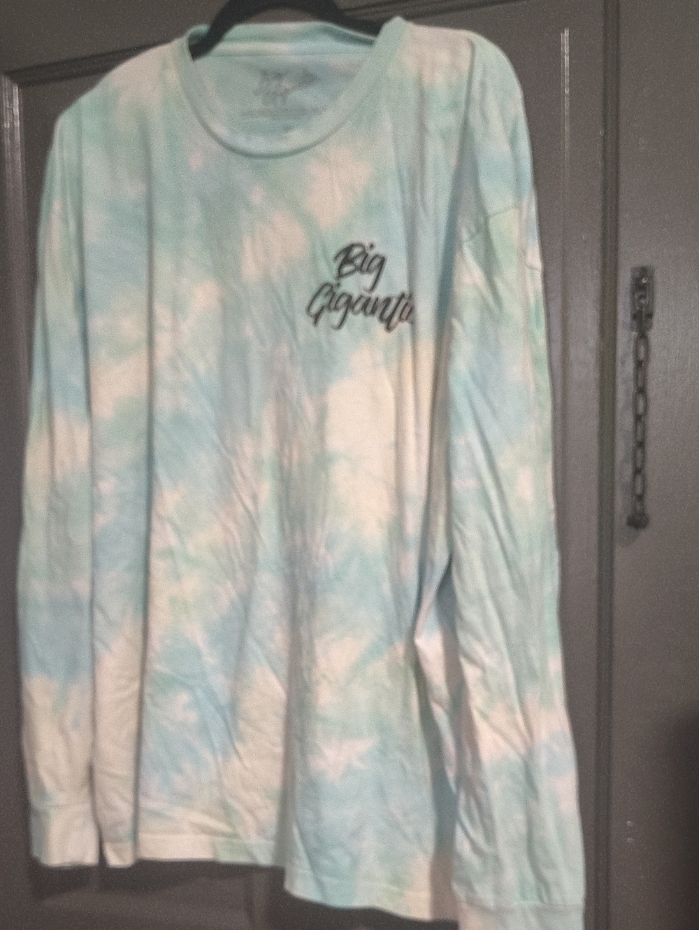 Kids' Light Blue Tie-Dye Long Sleeve Tee